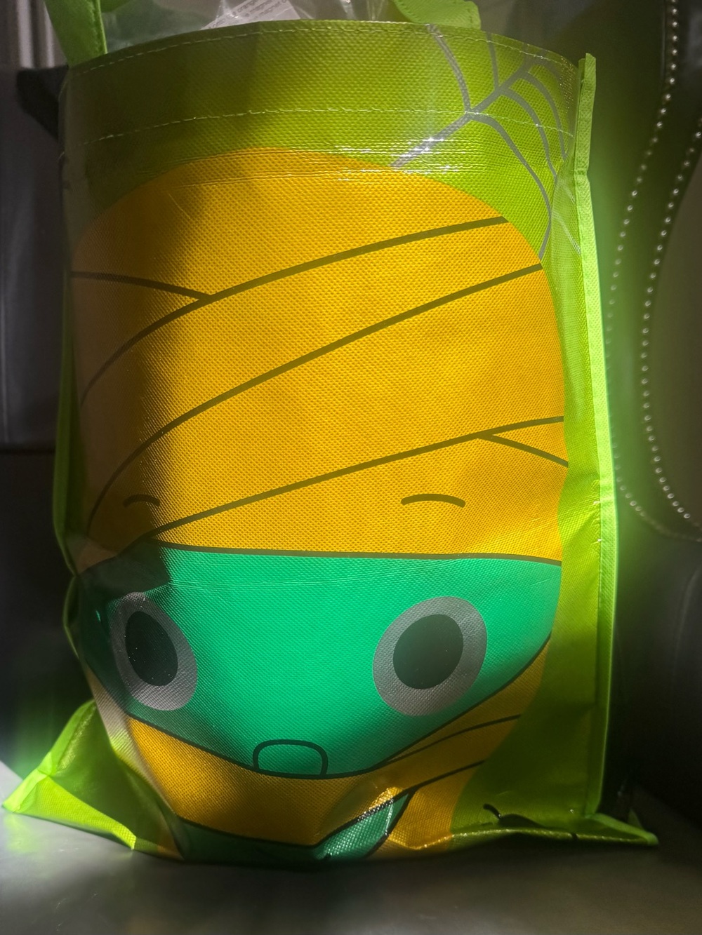 Halloween 👻 Bundle- Kids Mummy Costume Trick-or-Treat Bag - Green and Yellow